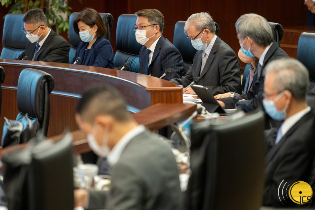 The Secretary for Economy and Finance, Mr Lei Wai Nong, attends a ...